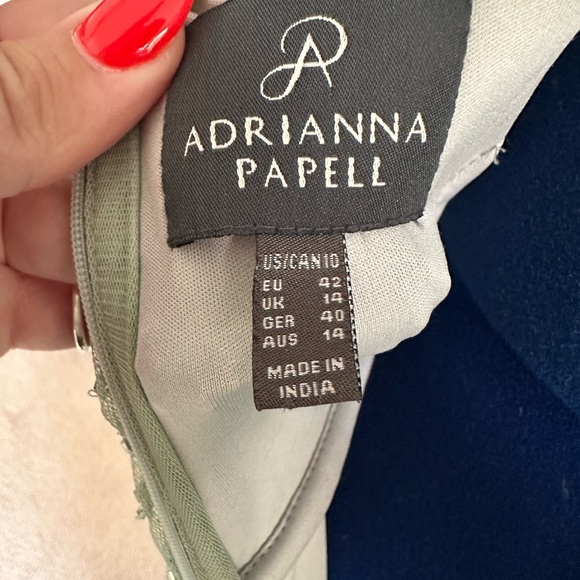 Adrianna Papell Mint Beaded Maxi Dress - Picture 3 of 3